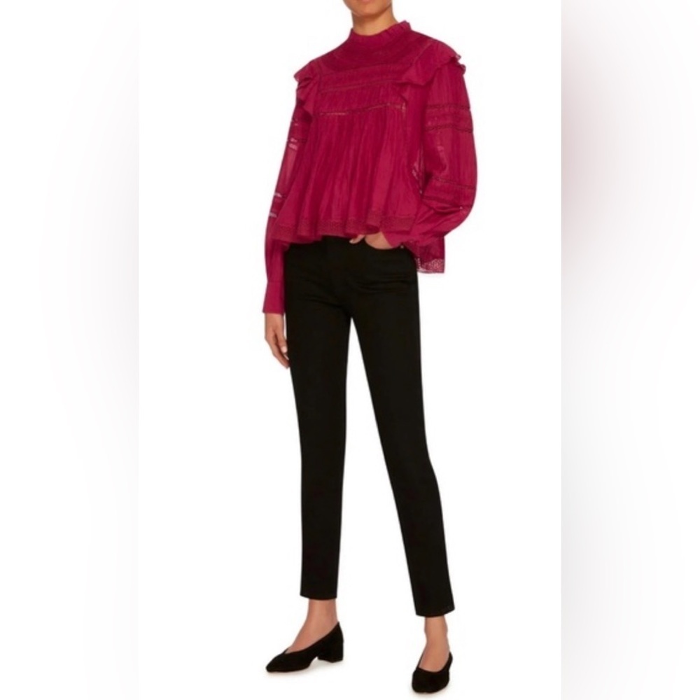 ISABEL MARANT ETOILE Women's‎ Lace Long Sleeve Blouse